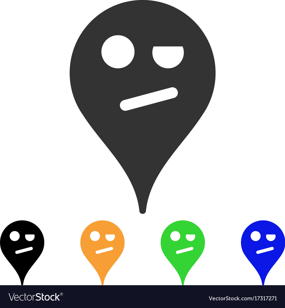 Infidelity smiley map marker icon