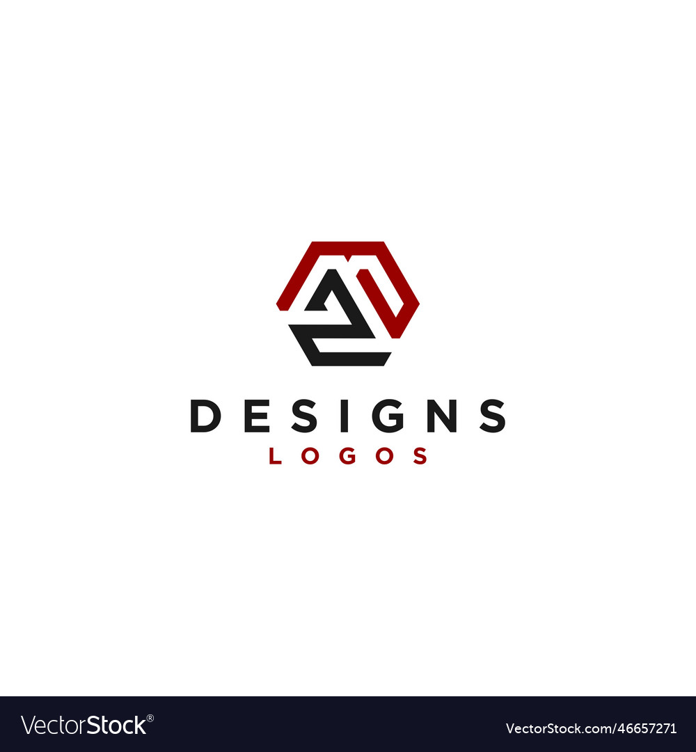 Letter hexagon logo design inspirstion