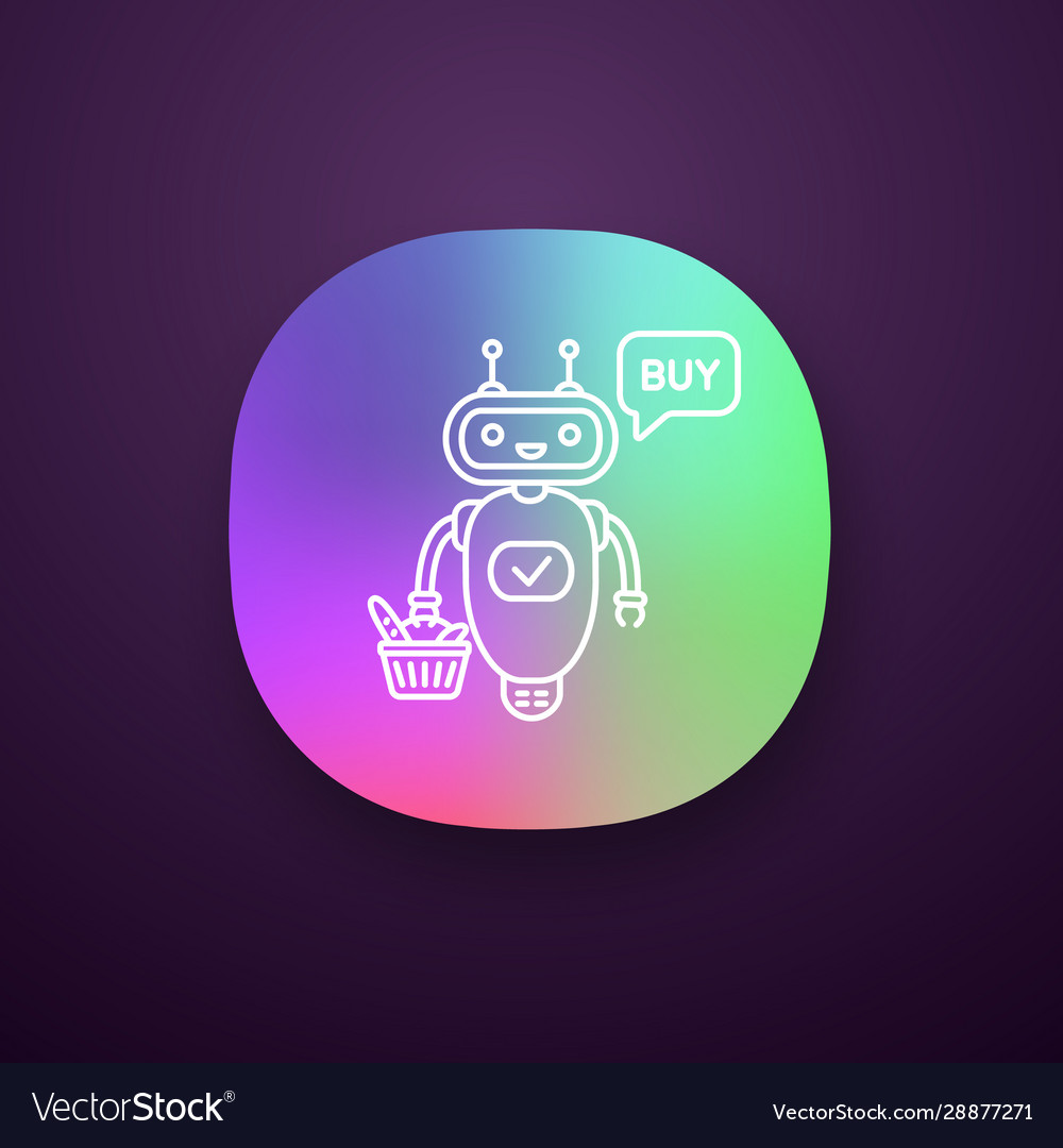 Online-Kundendienst Chatbot App-Symbol