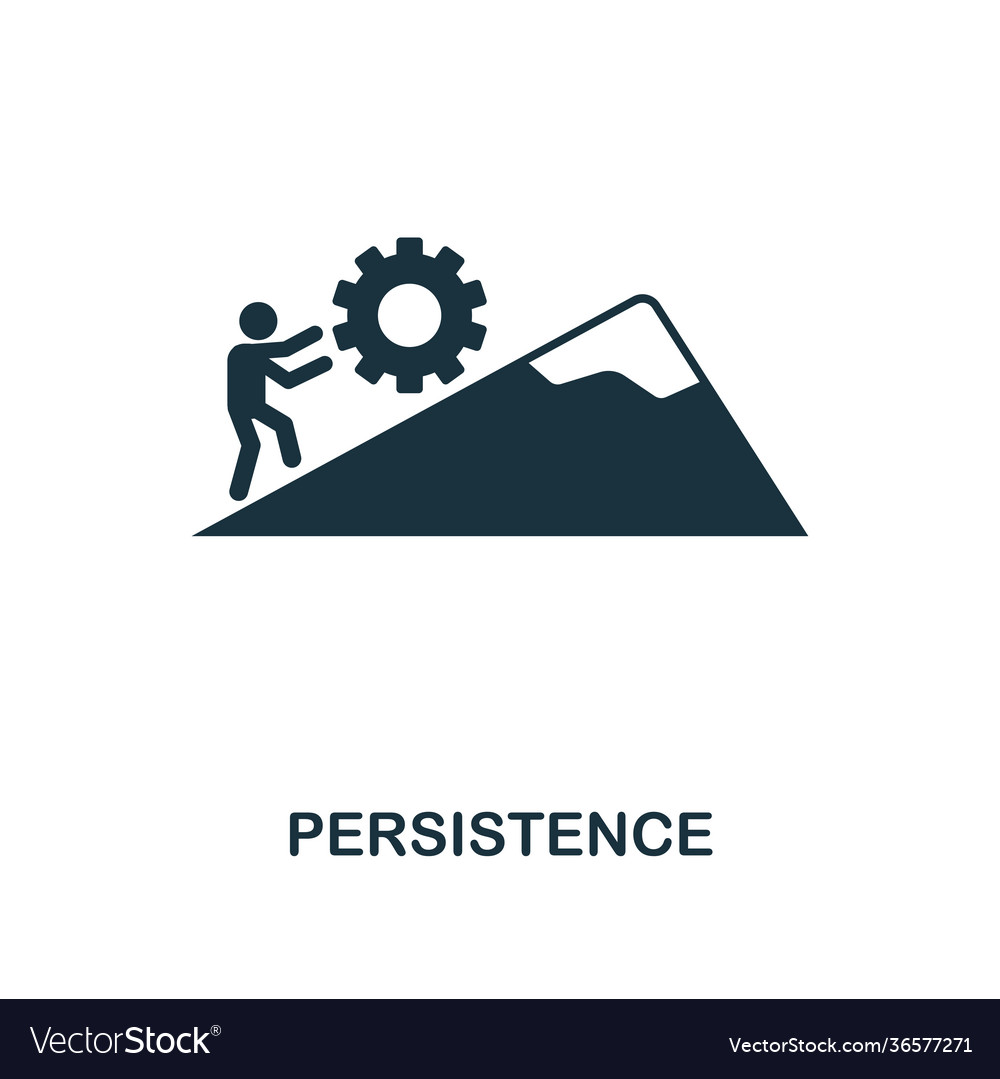 Persistence Icon - Uphill Climb