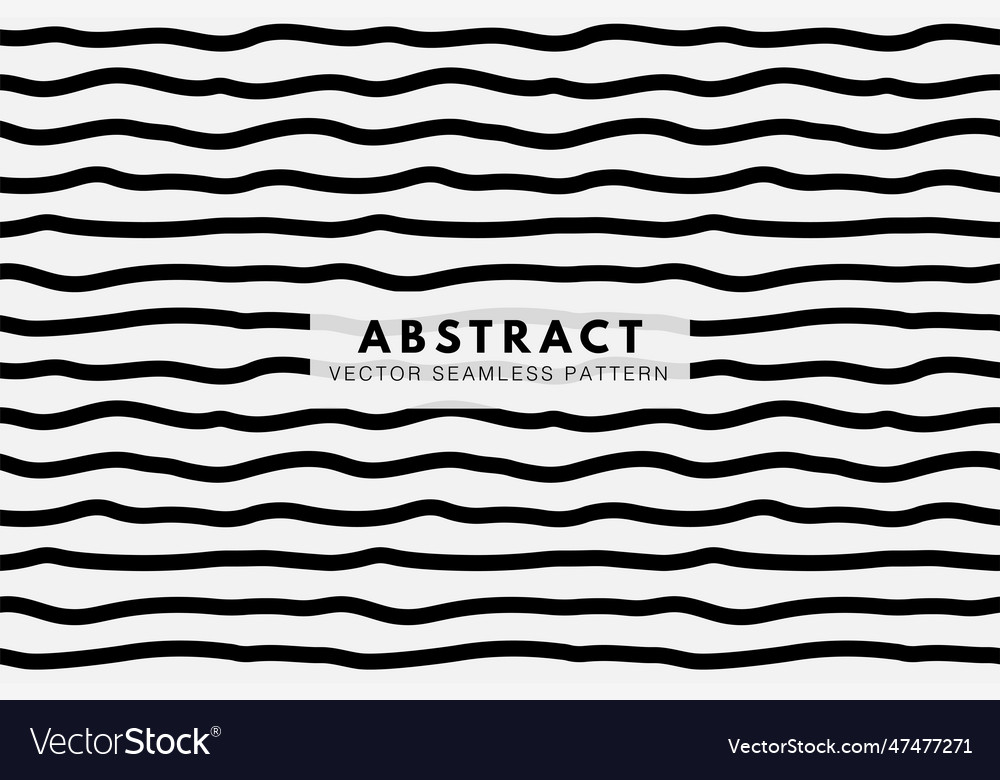 Stripe wave black lines pattern