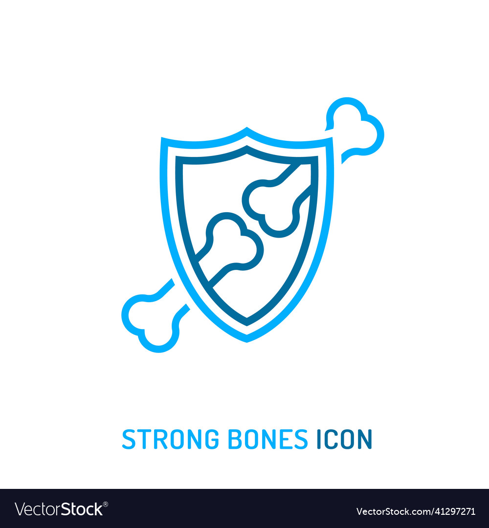 Strong healthy bones icon human health medical Vector Image