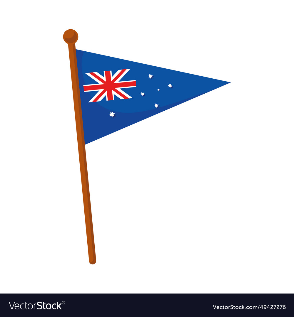 Australia day flag Royalty Free Vector Image - VectorStock