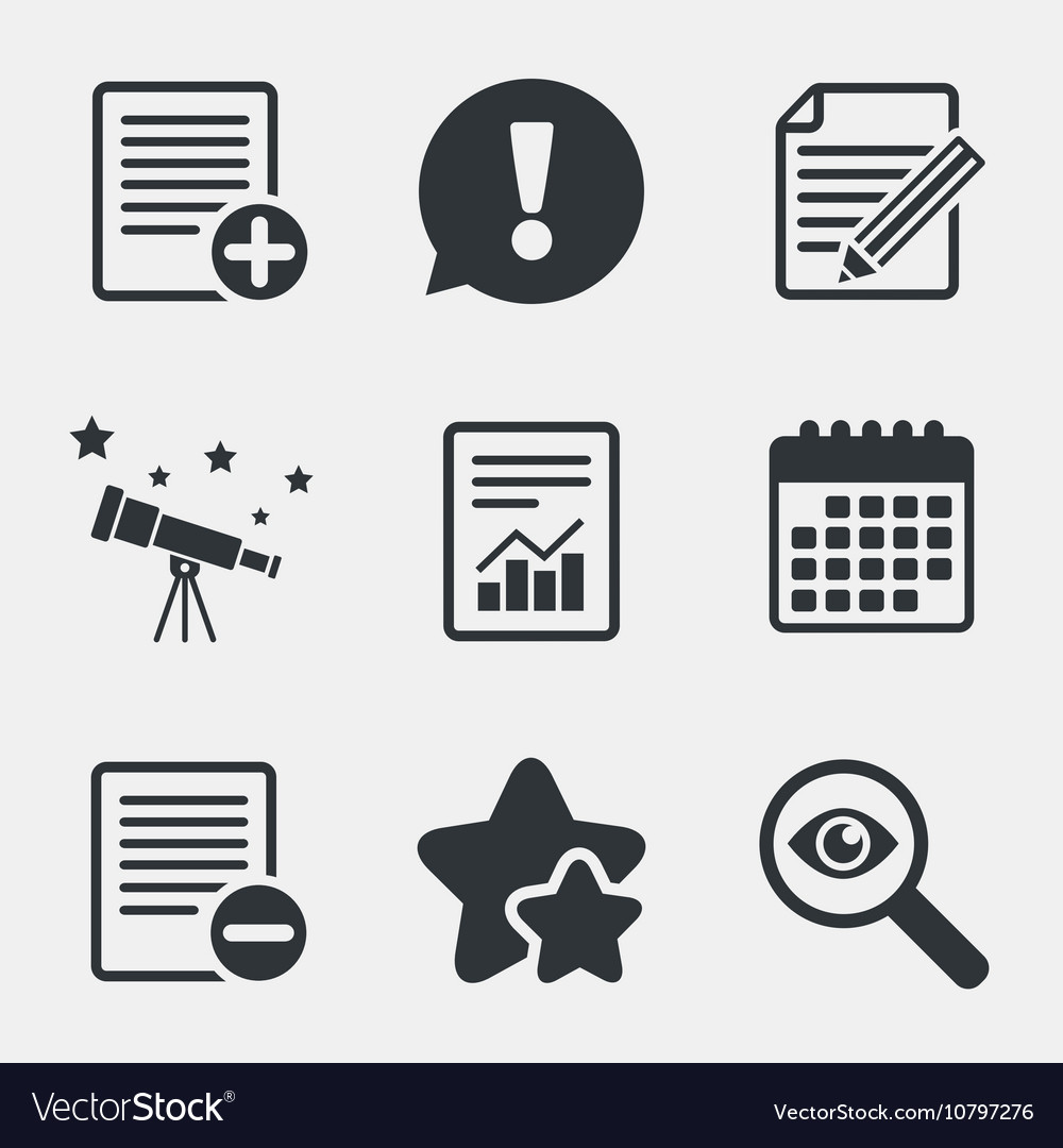 Document icons file with chart graph