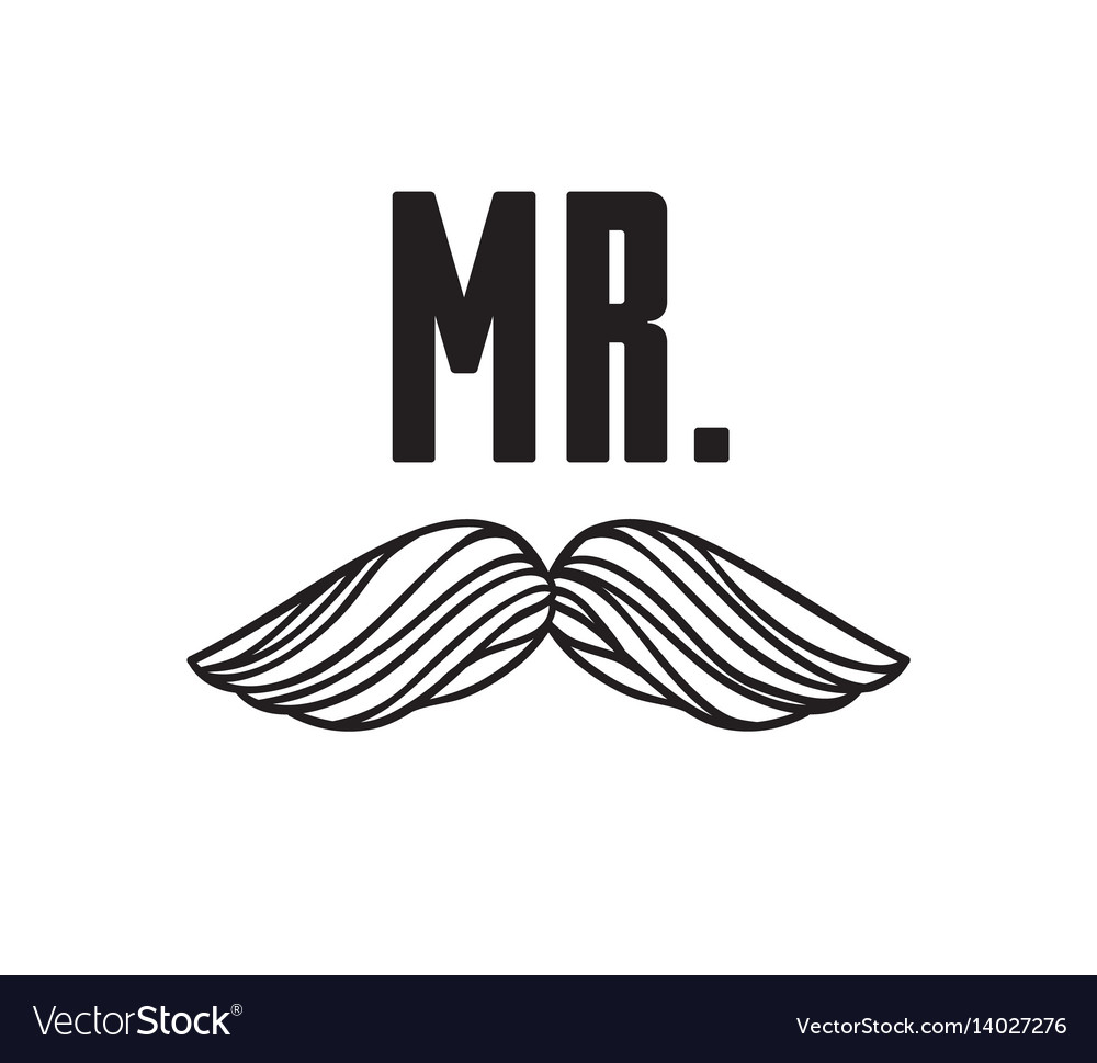 Hand drawn old fashion mustaches Royalty Free Vector Image