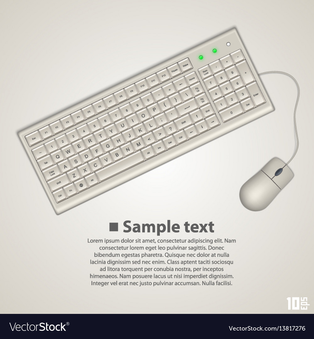 Modern Keyboard and Mouse Set