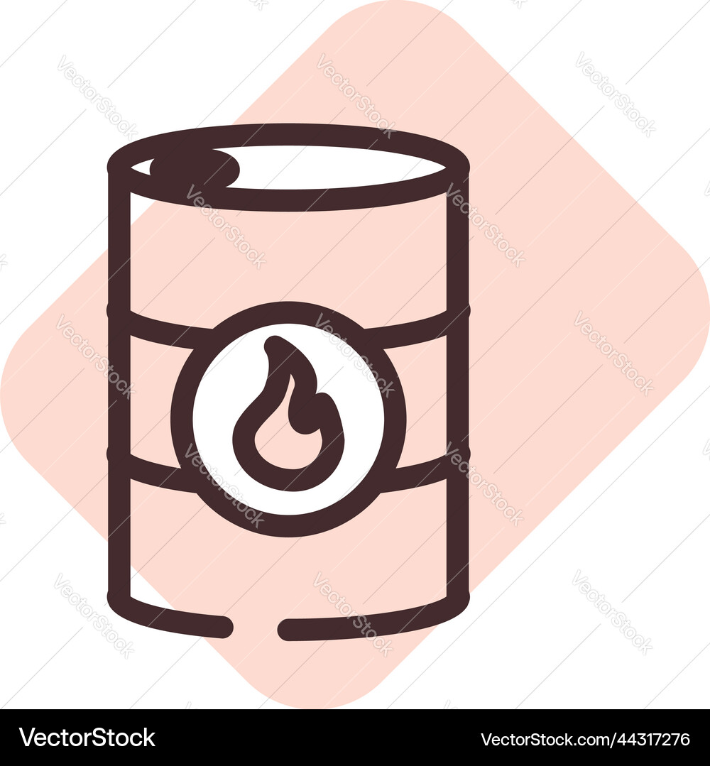 Oil Barrel On A White Background Royalty Free Vector Image
