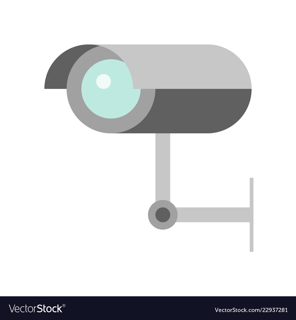 Cctv camera police related icon Royalty Free Vector Image