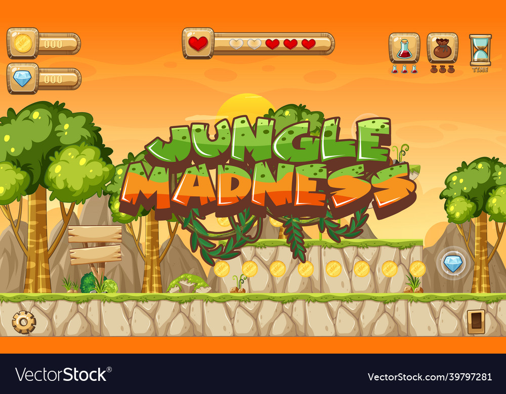 Collecting apples platformer game template