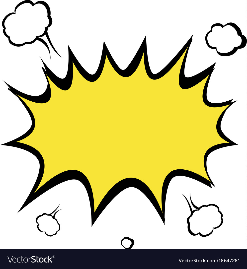 Retro Comic Speech Bubbles Cartoon Blank Template Pop Art Style Stock 