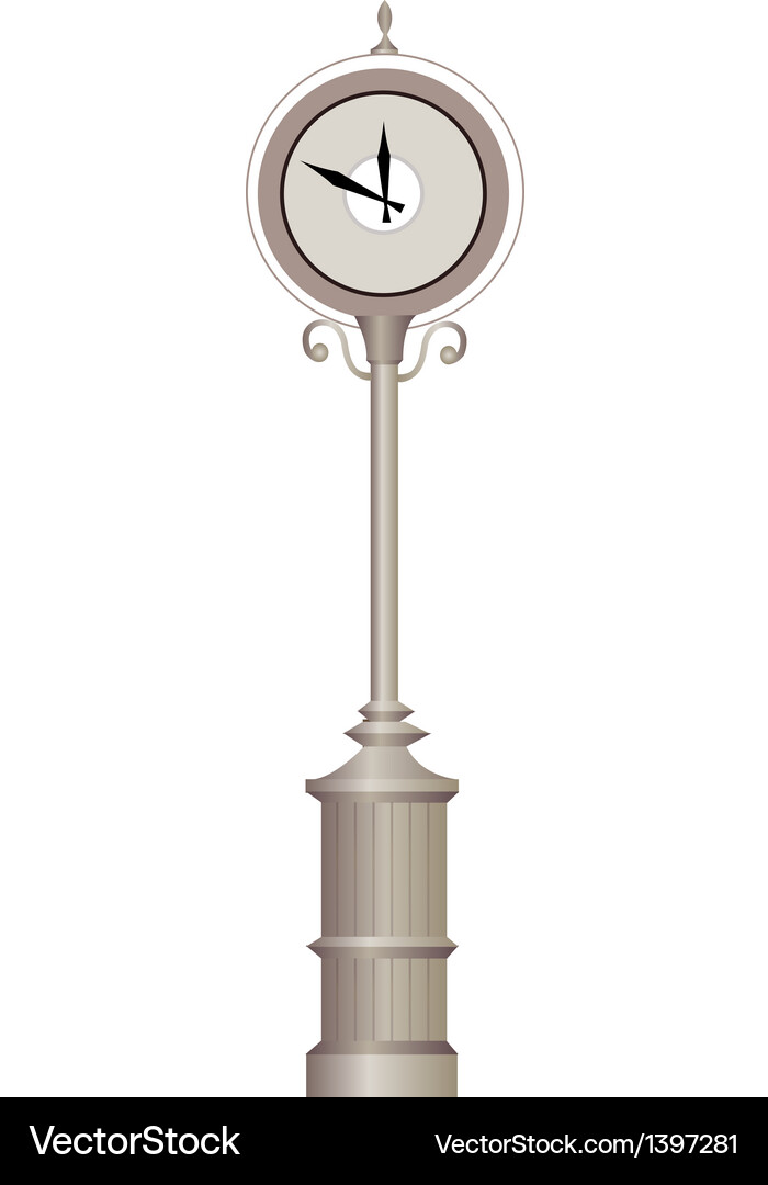 Icon clock Royalty Free Vector Image - VectorStock