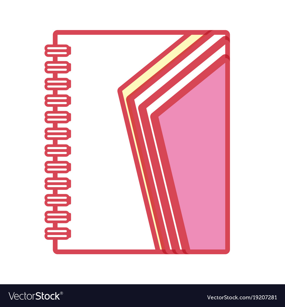 Notebook with lines pink