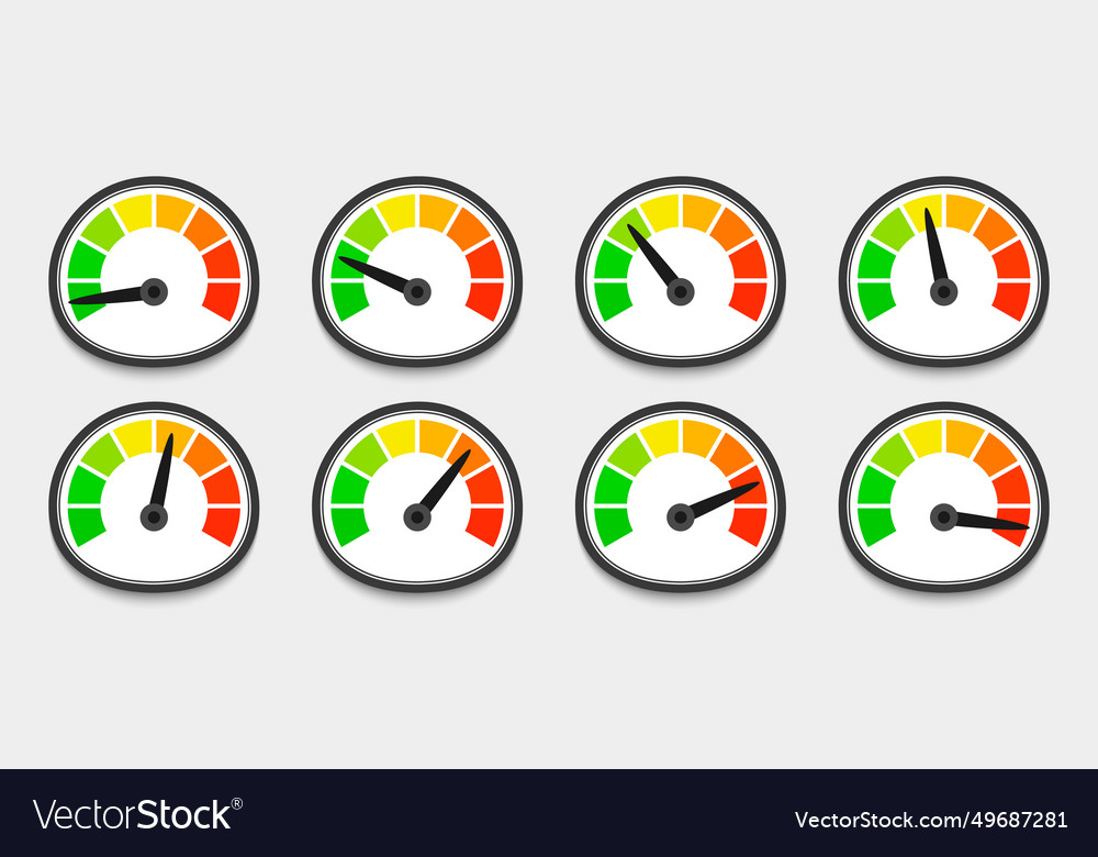 Satz Messgeräte-Icons