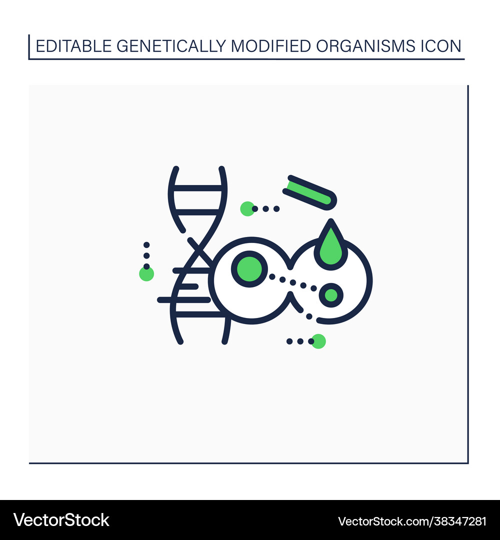 Transgene line icon Royalty Free Vector Image - VectorStock