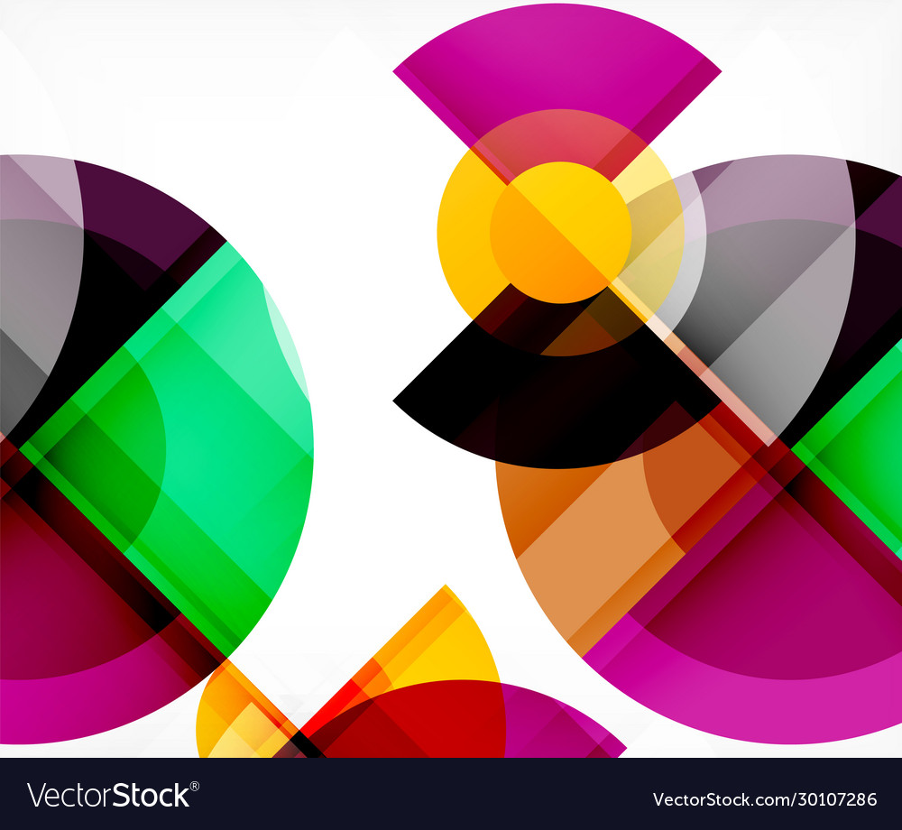 Abstract background circle and triangle design