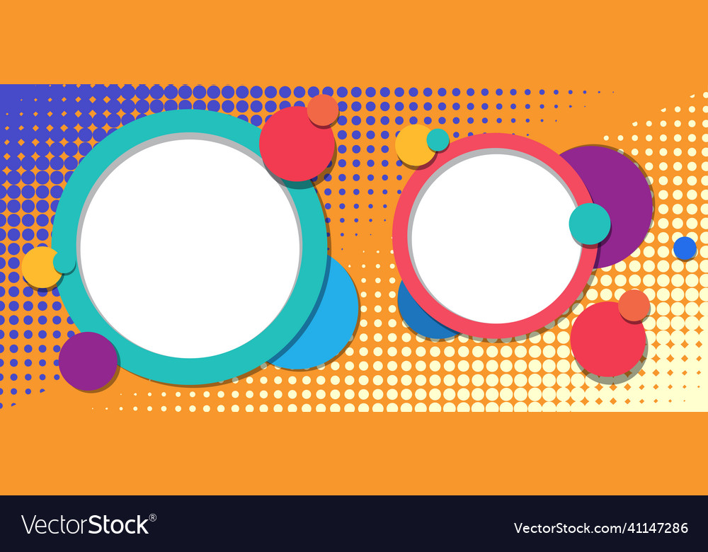 Abstract round background template