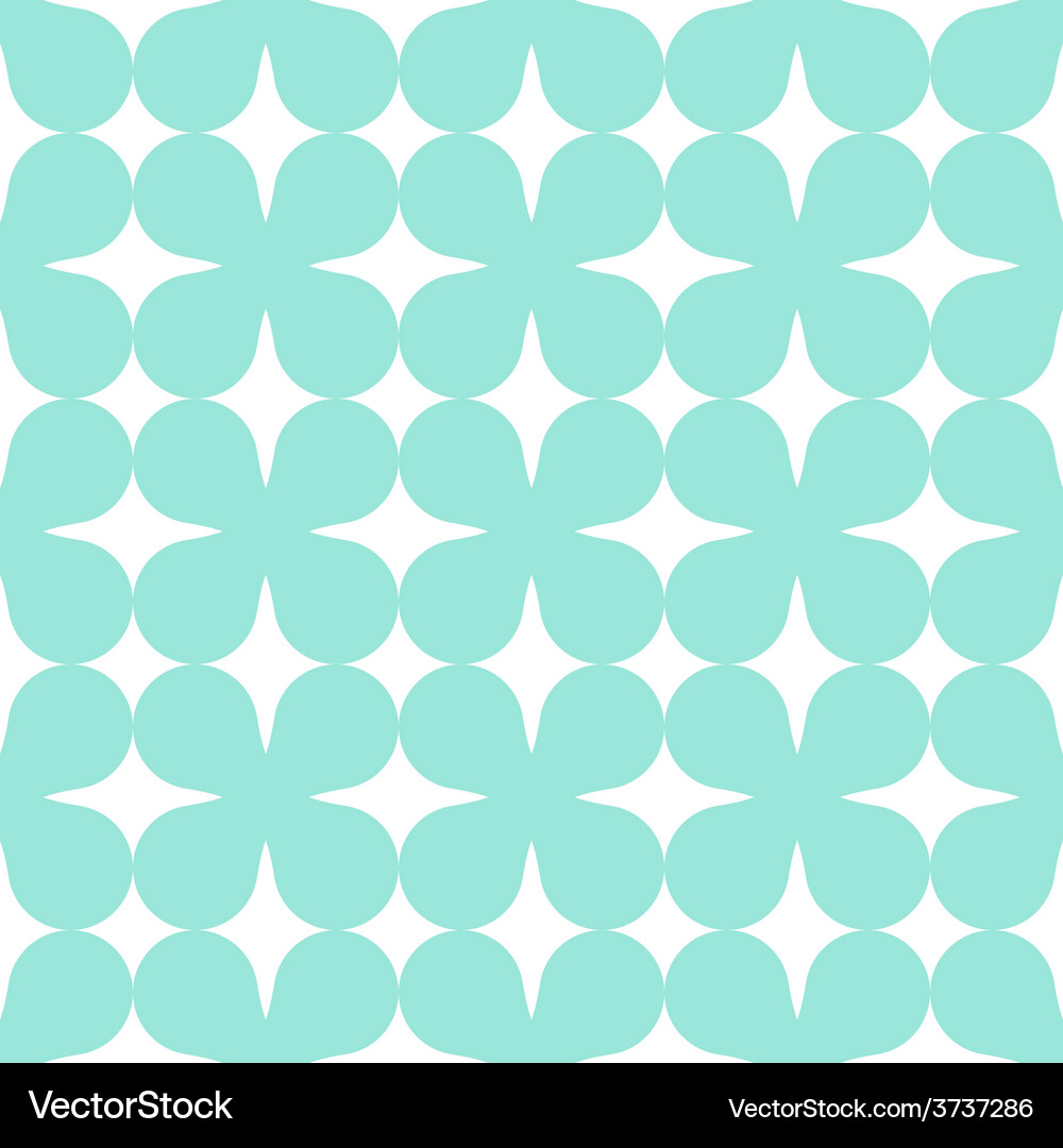 Green seamless simple clover pattern Royalty Free Vector