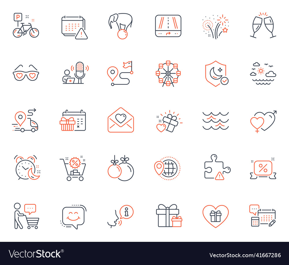 Holidays icons set included icon as delivery