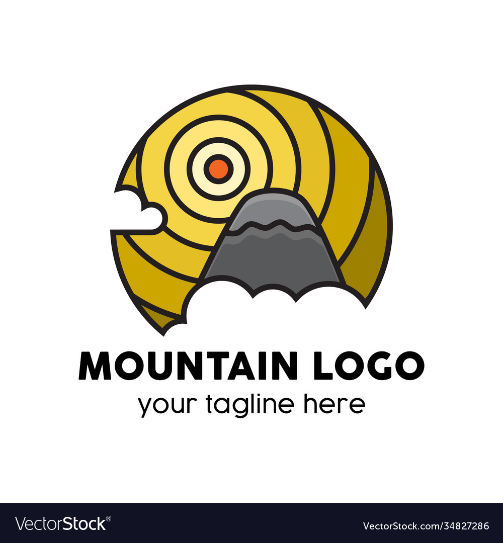 Mountain logo modern design concept