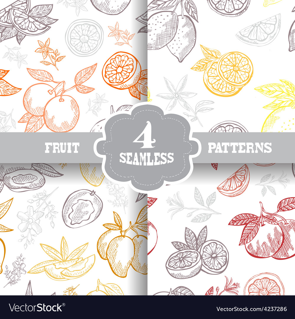 Seamless patterns set