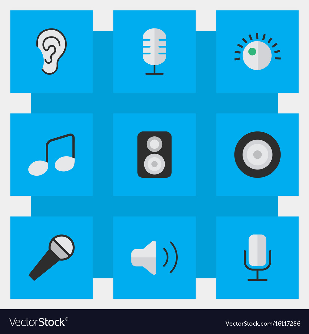 Set of simple icons element