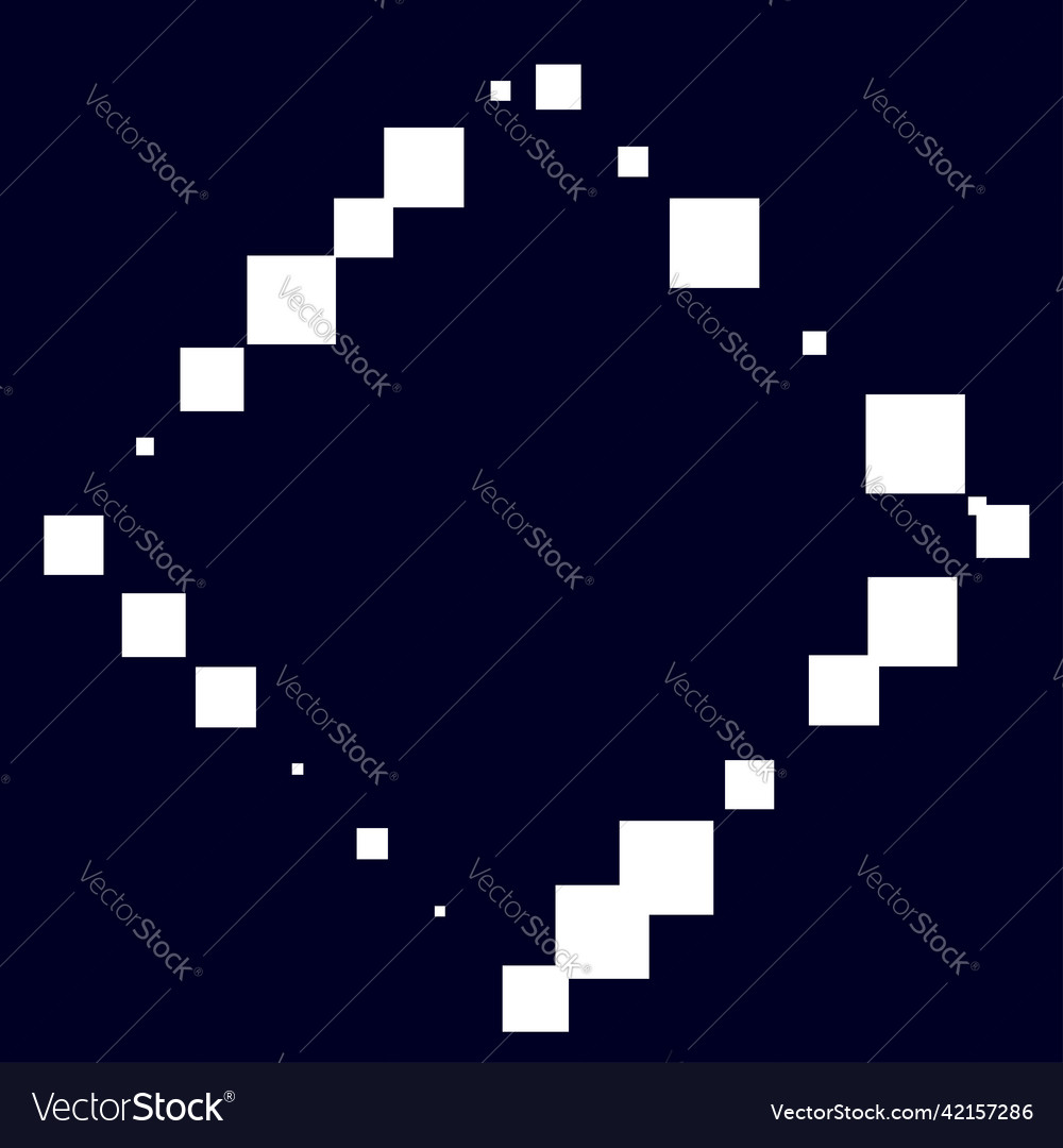 Squares random scattered shapes element