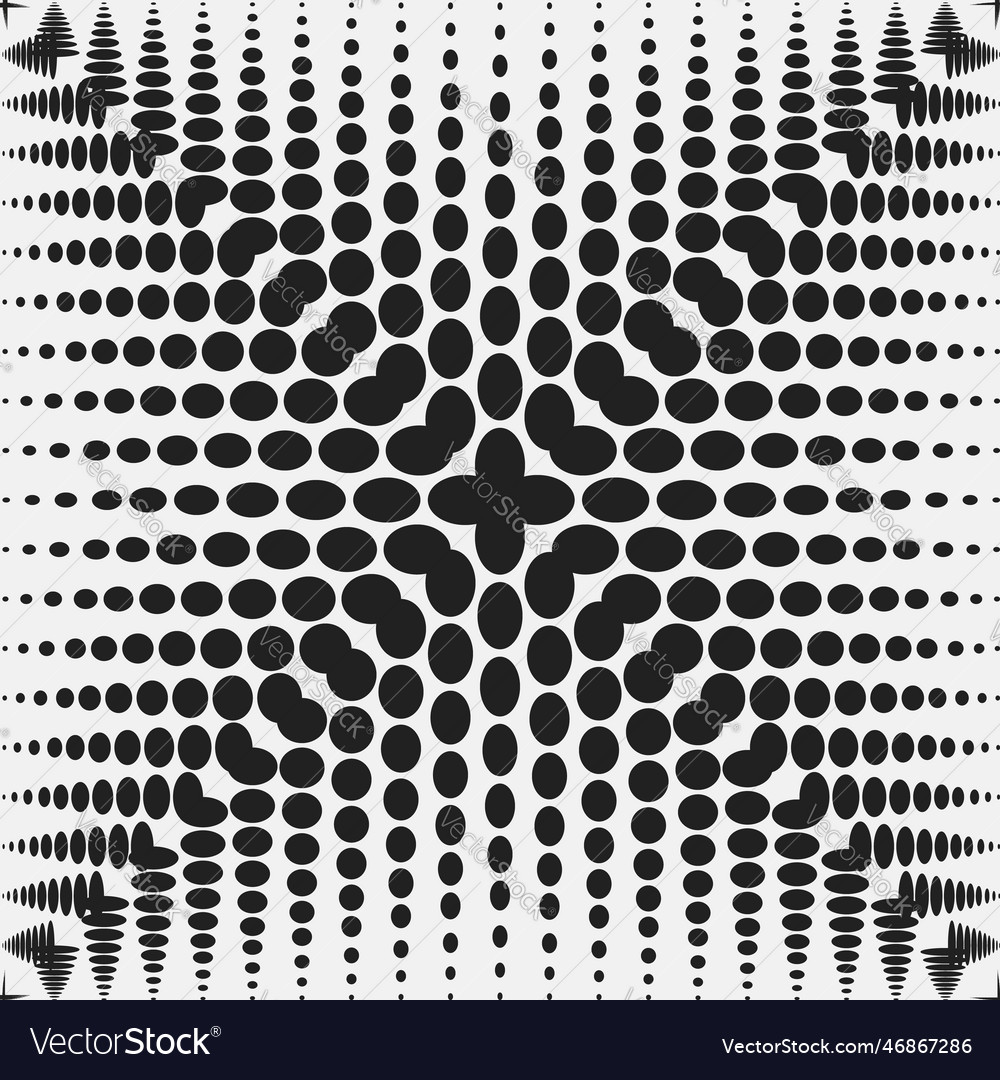 Template with black rounded shapes in varied sizes vector image Template with black rounded shapes in varied sizes
