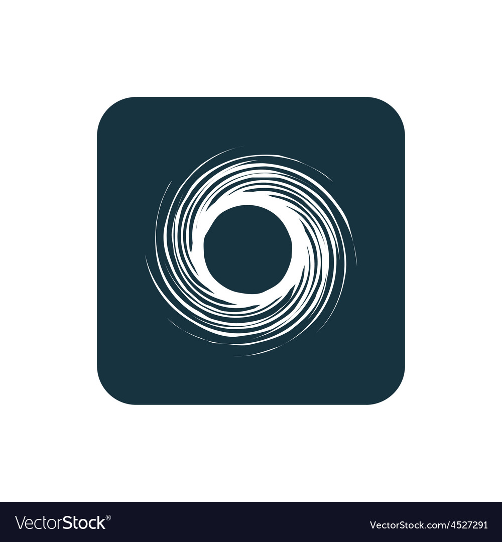 Abstract circle icon rounded squares button