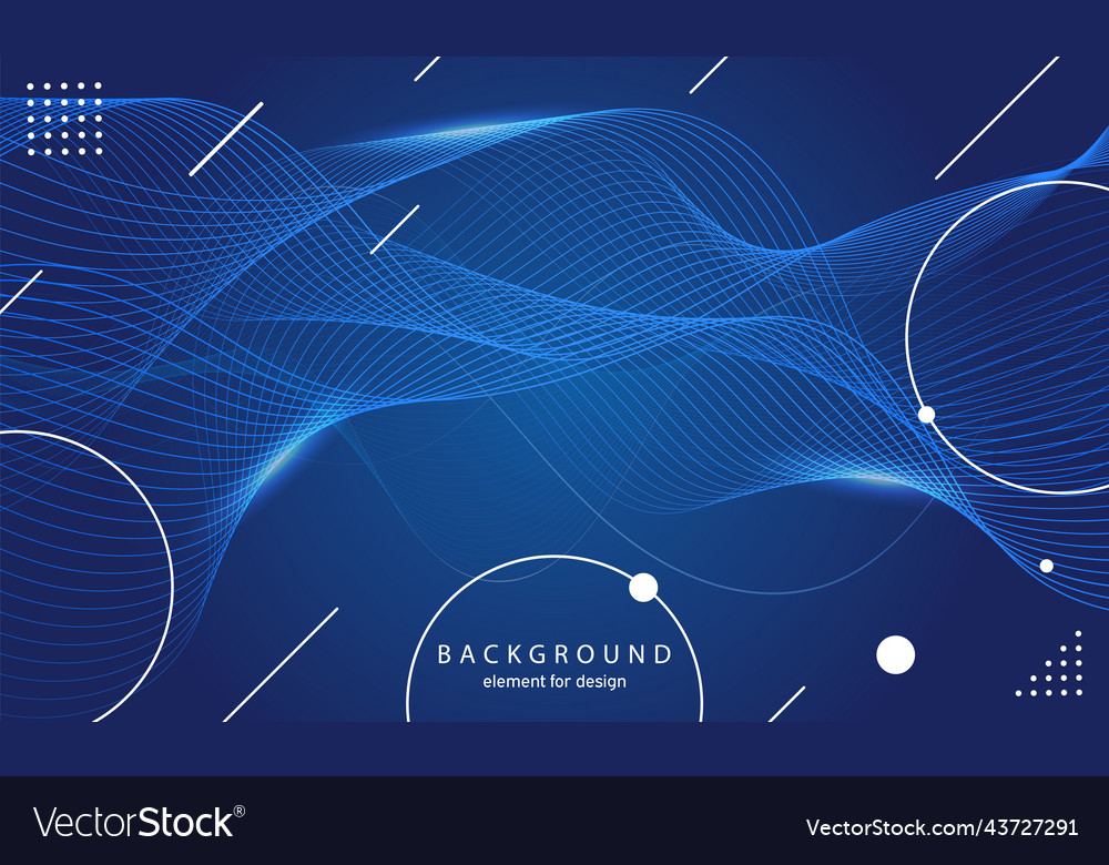 Abstract wave background element for design vector image Abstract wave background element for design