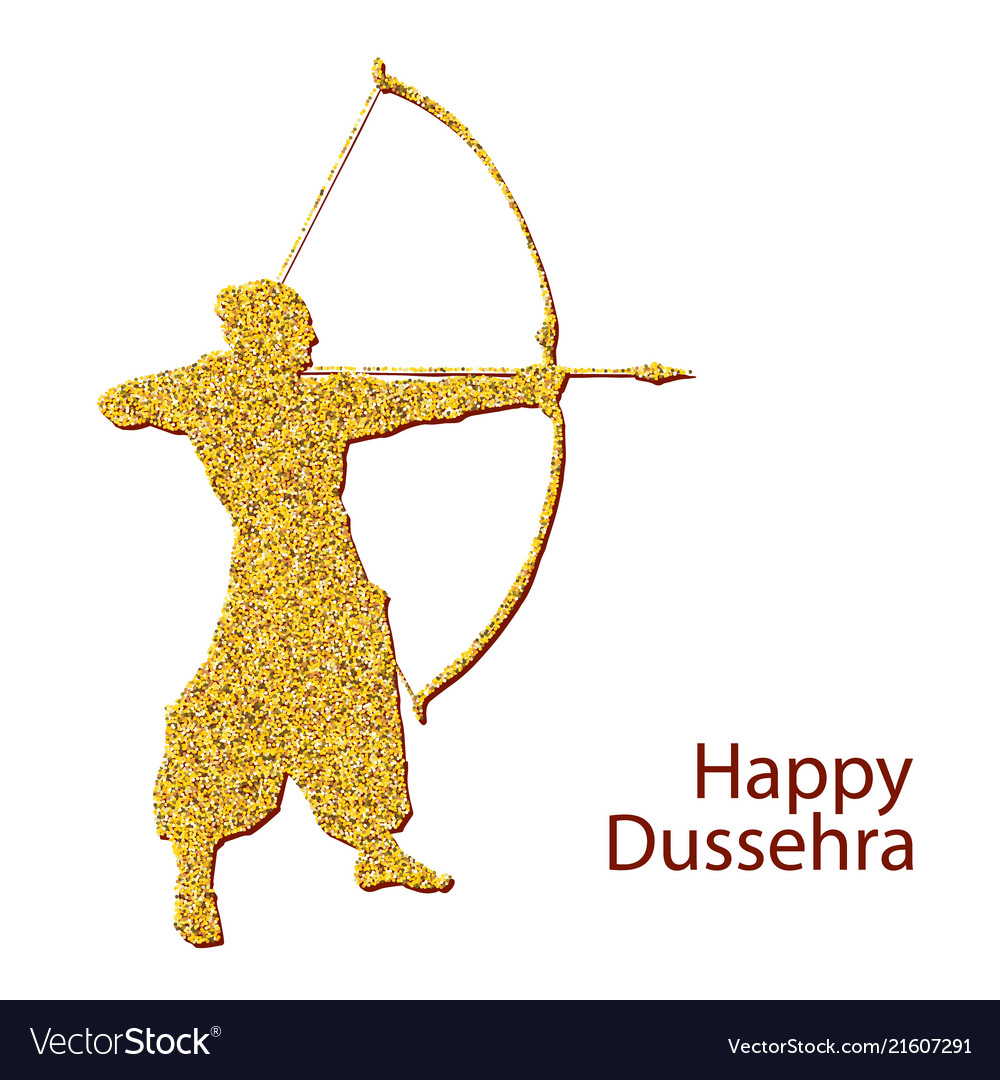 Happy dussehra background concept Royalty Free Vector Image