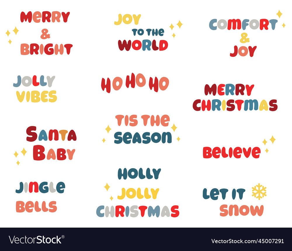 Retro christmas vector image Retro christmas