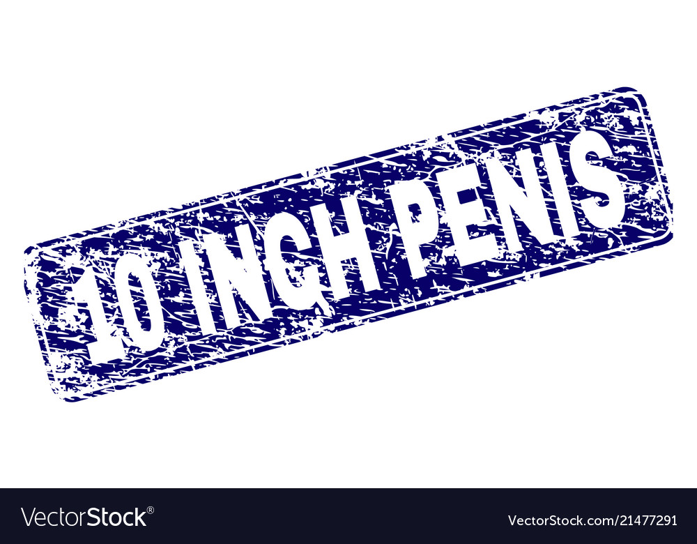 Scratched 10 inch penis framed rounded rectangle