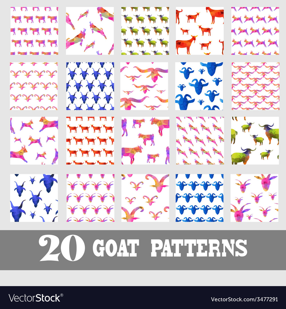 Seamless patterns set