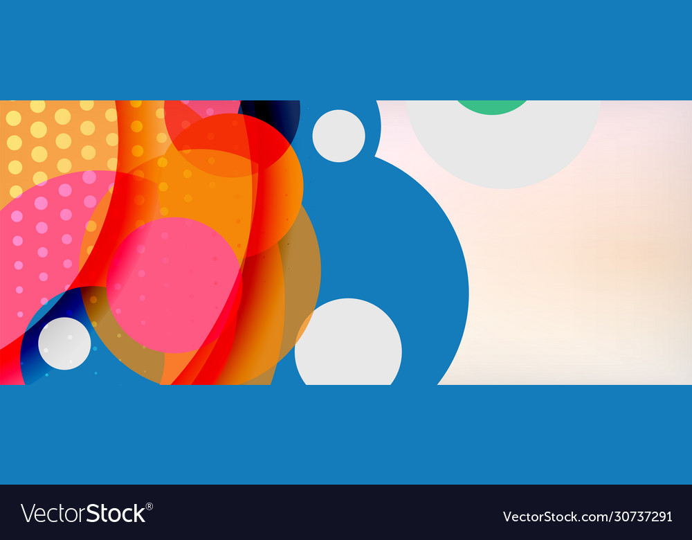 Trendy simple circle abstract background dynamic vector image Trendy simple circle abstract background dynamic