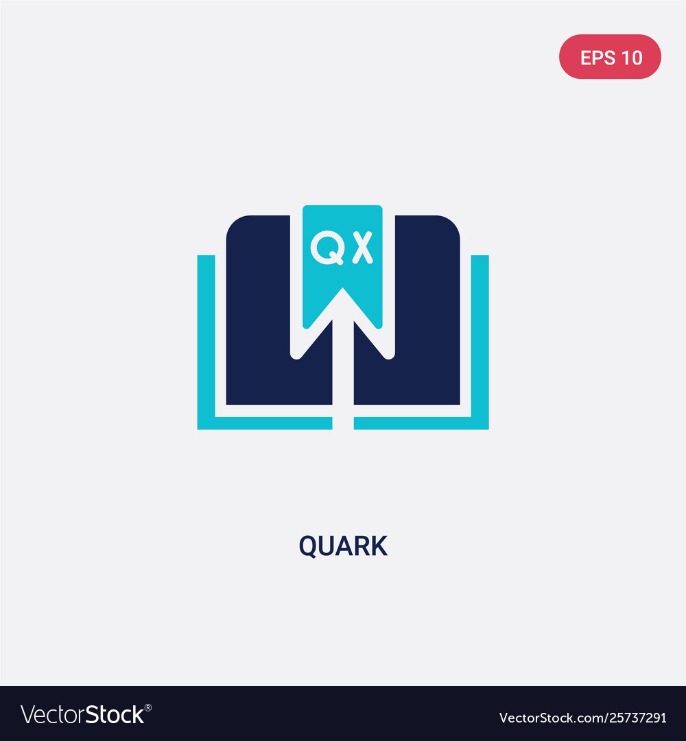 Two color quark icon from edit tools concept vector image Two color quark icon from edit tools concept