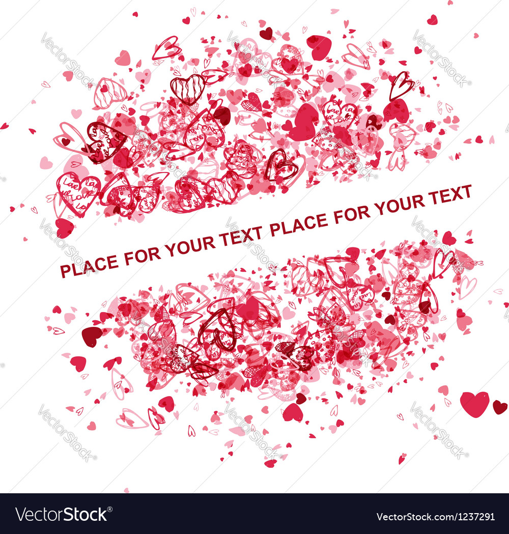 Valentine frame design with place for your text