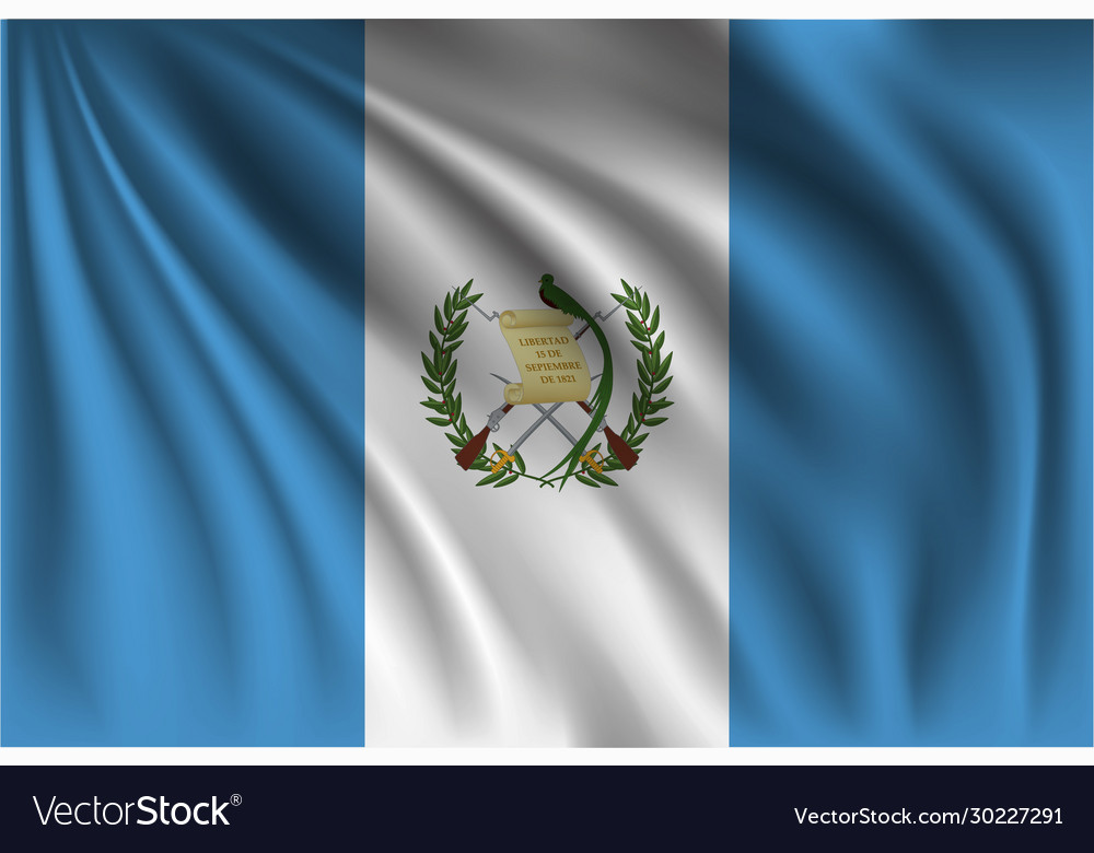 Waving Guatemala Royalty Free Vector Image - Vectorstock