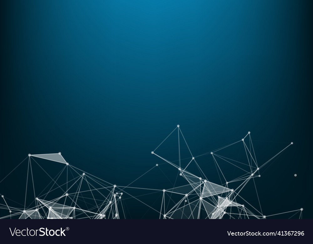 Abstract 3d futuristic dots and lines computer vector image Abstract 3d futuristic dots and lines computer