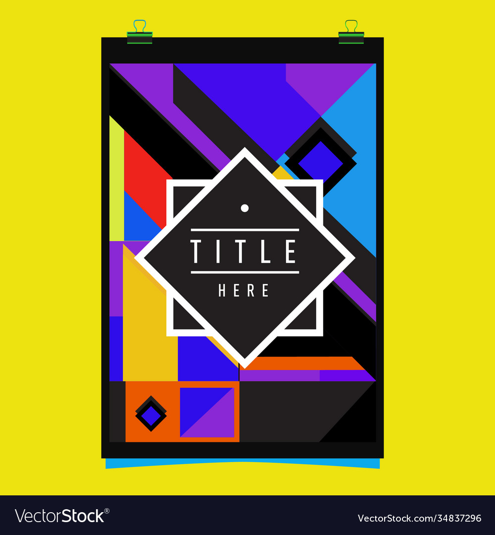 Abstract colorful geometric pattern background Vector Image Abstract colorful geometric pattern background