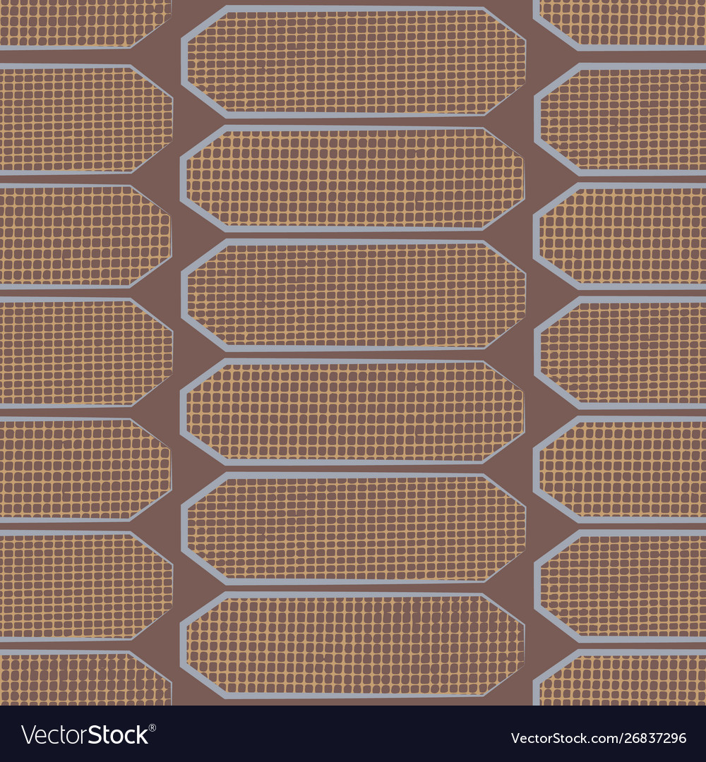 Abstract hexagon motifs with waffle texture Vector Image Abstract hexagon motifs with waffle texture