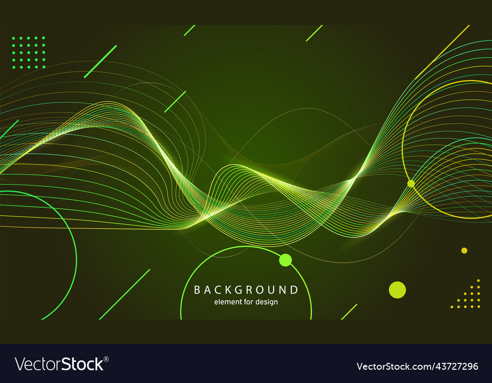 Abstract wave background element for design vector image Abstract wave background element for design