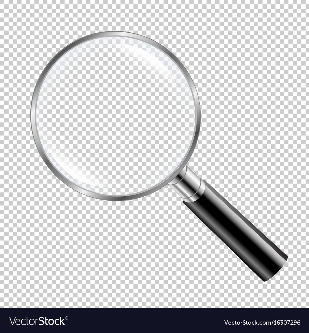 Black magnifying glass Royalty Free Vector Image