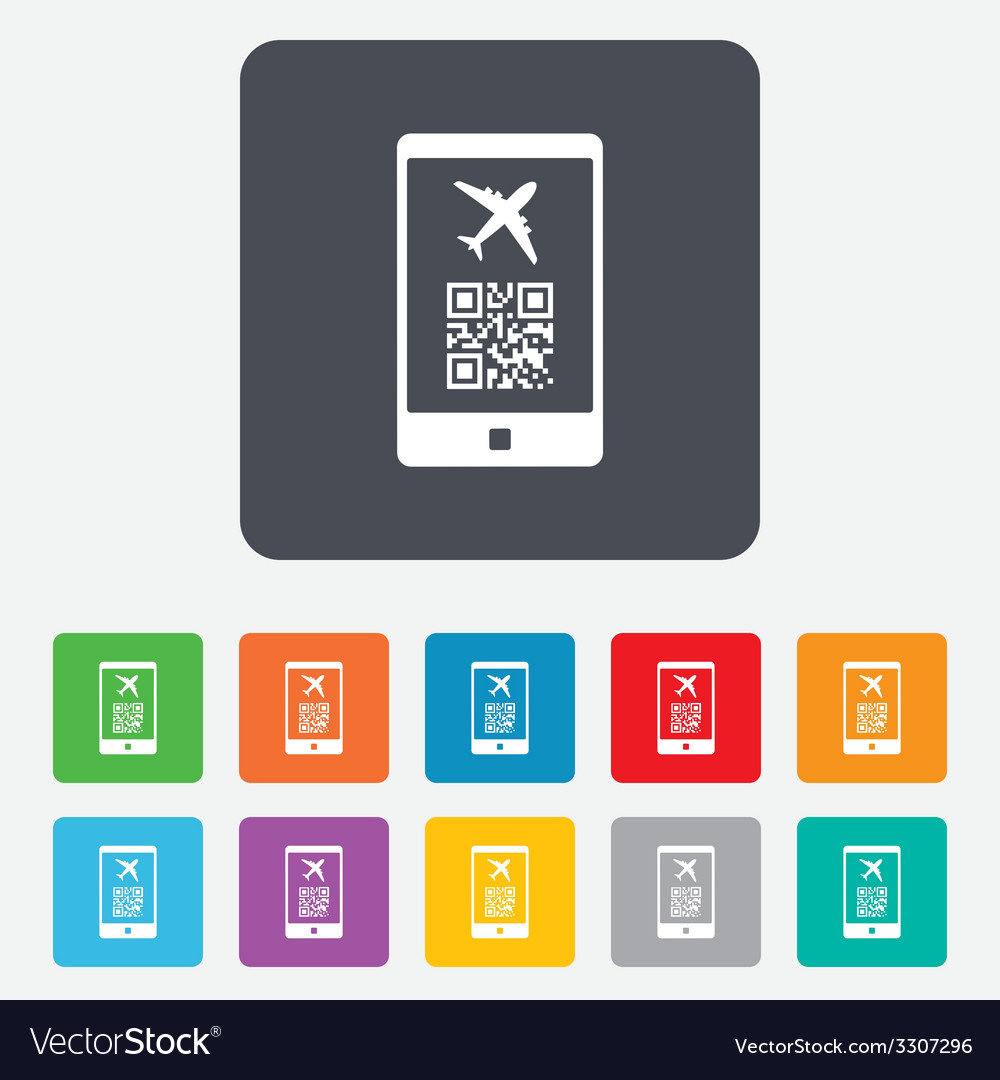 Boarding pass flight sign icon airport ticket