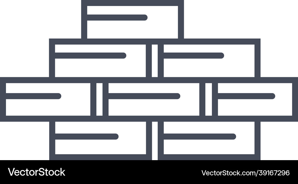 Bricks wall icon Royalty Free Vector Image - VectorStock