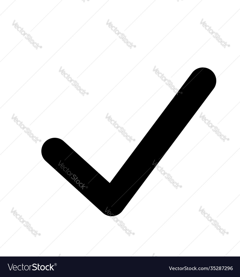 Check mark icons flat for web and mobile