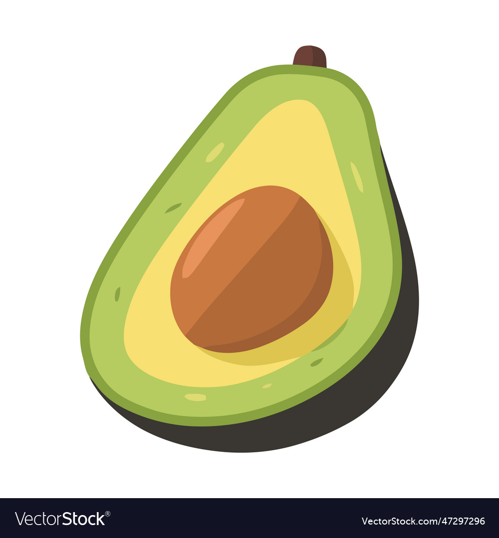 Fresh avocado slice a healthy summer snack