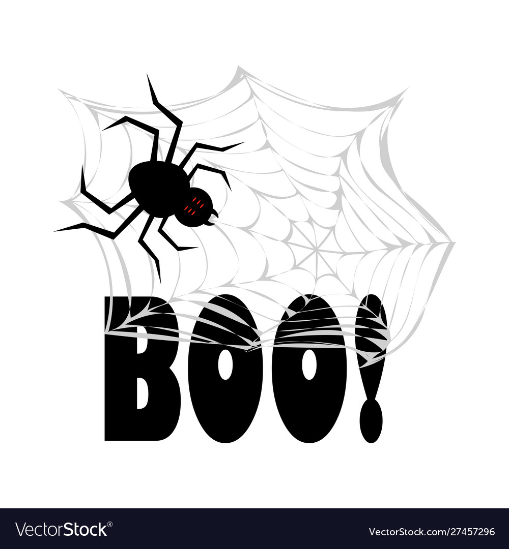 Halloween Spinne auf einem Web
