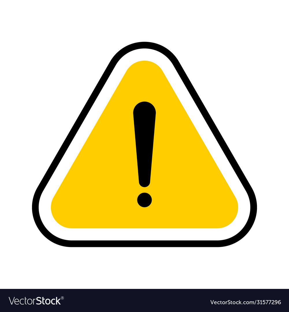 Hazard warning symbol Royalty Free Vector Image