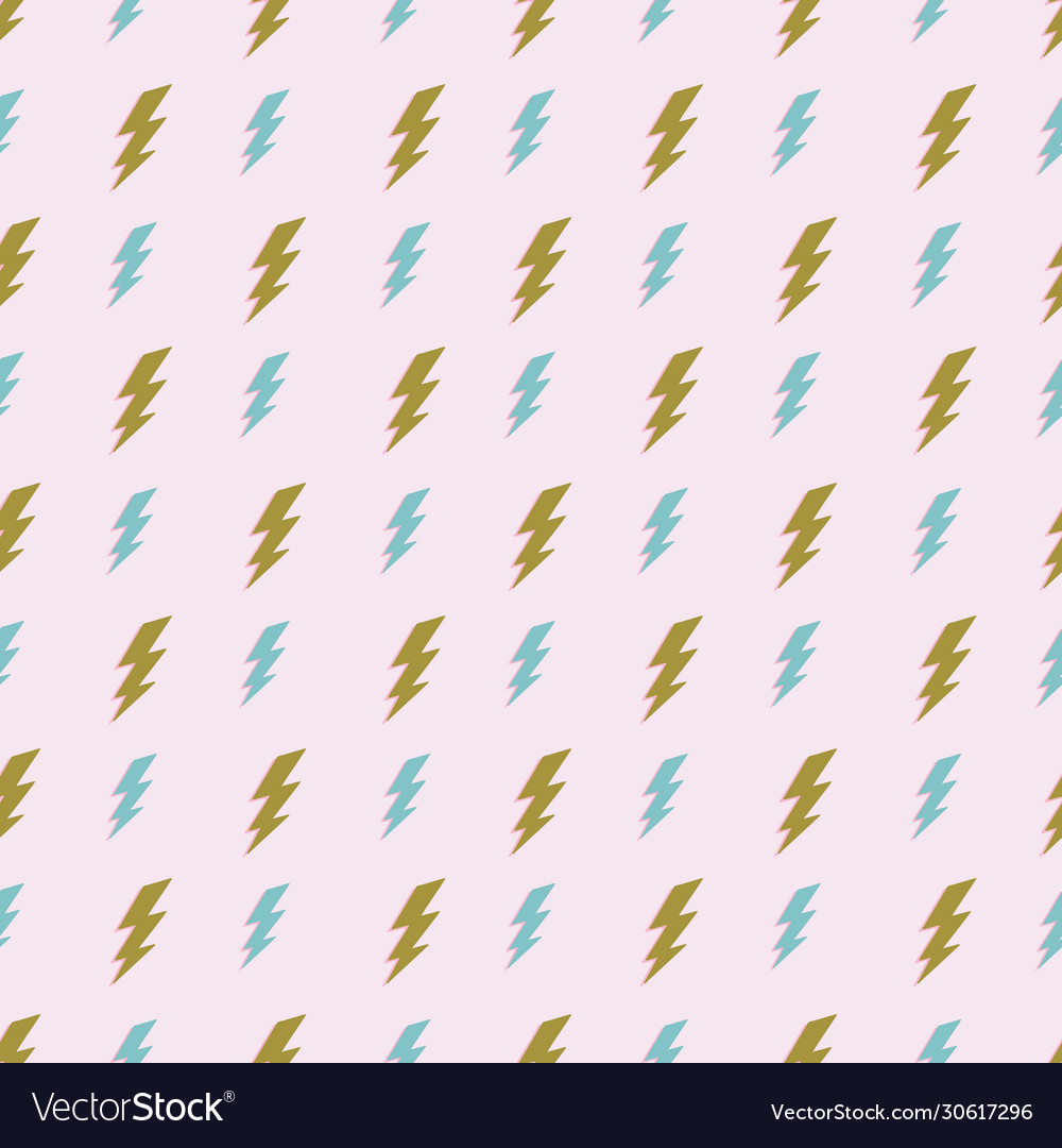 Lightening thunder bolt repeat pattern