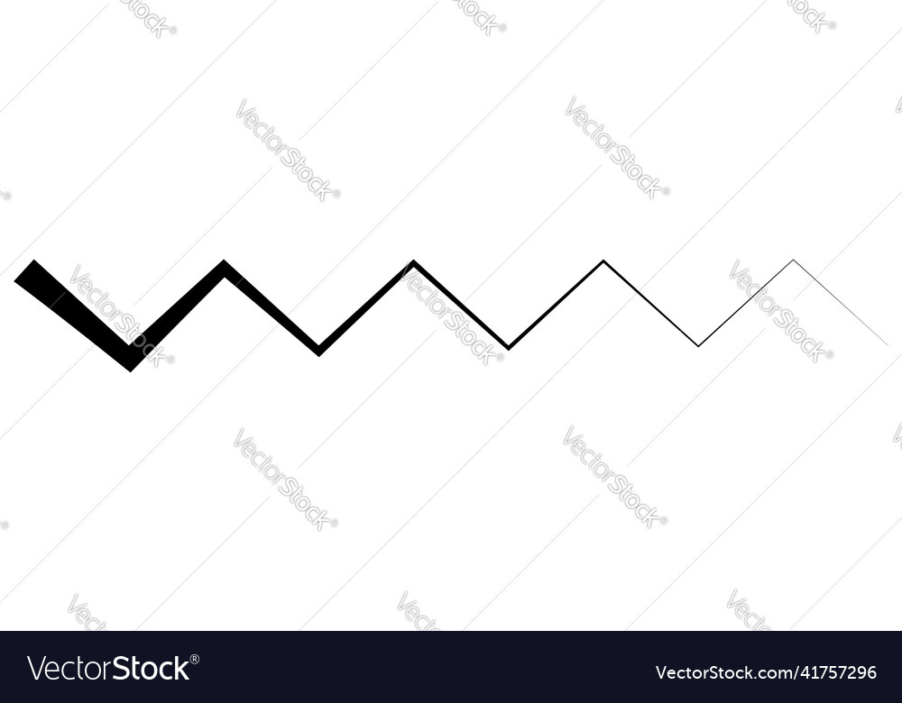 Line stripe element with distorted deformed effect Vector Image Line stripe element with distorted deformed effect